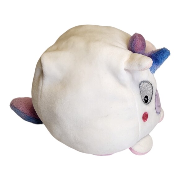Rainbow Dreams 2019 Reversible Plush Unicorn ~ Pink/White 6" - Picture 3 of 13